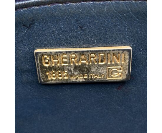 GHERARDINI Borsa a Tracolla Vintage in Tela Col. Blu S