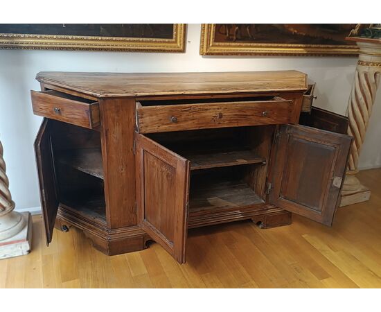 CREDENZA VENETA SCANTONATA FINE XVIII SECOLO 