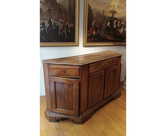 CREDENZA VENETA SCANTONATA FINE XVIII SECOLO 