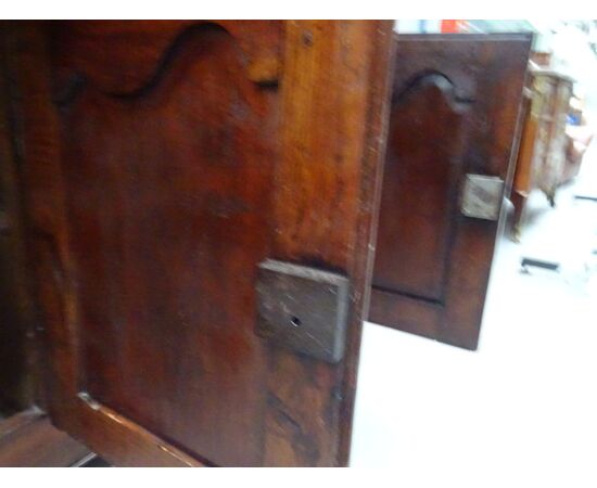 Credenza a tre porte Luigi XVI fine 1700 in noce massello Francia