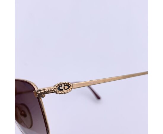 CHRISTIAN DIOR Occhiali da Sole Vintage in Metallolo Col. Oro 2741