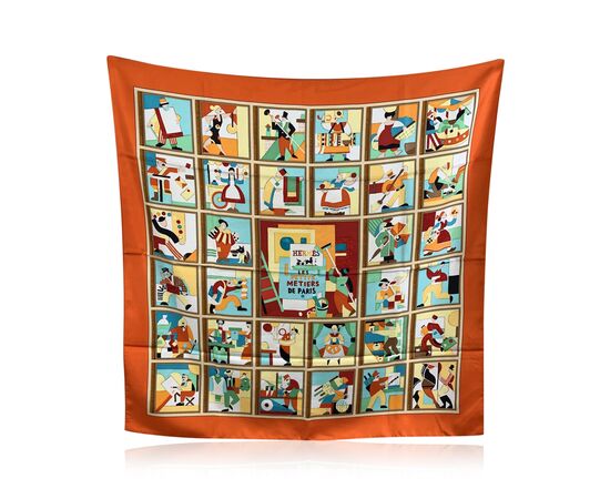 HERMES Foulard in Seta Col. Arancione Carre 90