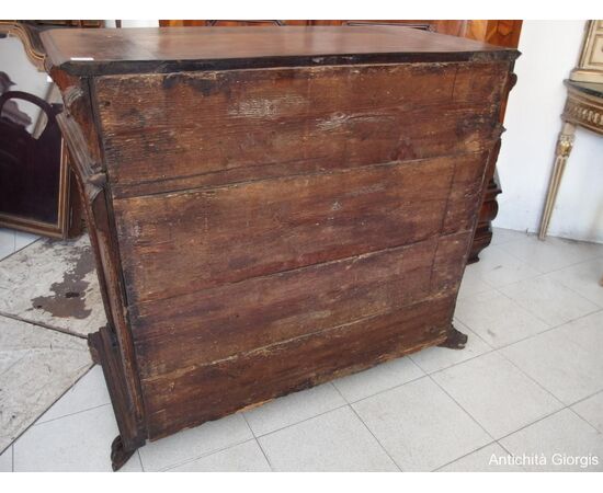 CREDENZA A DUE PORTE IN NOCE FINE 600 cm L117xP55xH111