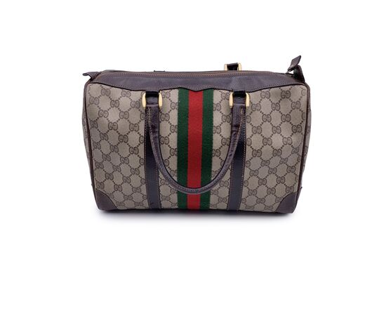 GUCCI Borsa a Mano Vintage in Tela Col. Beige M