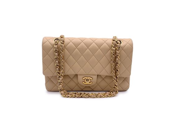 CHANEL Borsa a Tracolla in Pelle Col. Beige Timeless/Classique M