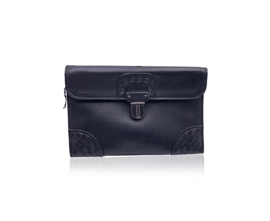 BOTTEGA VENETA Pochette in Pelle Col. Nero Pouch S