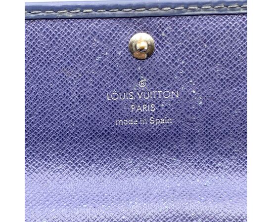 LOUIS VUITTON Portafoglio in Pelle Col. Blu Sarah M