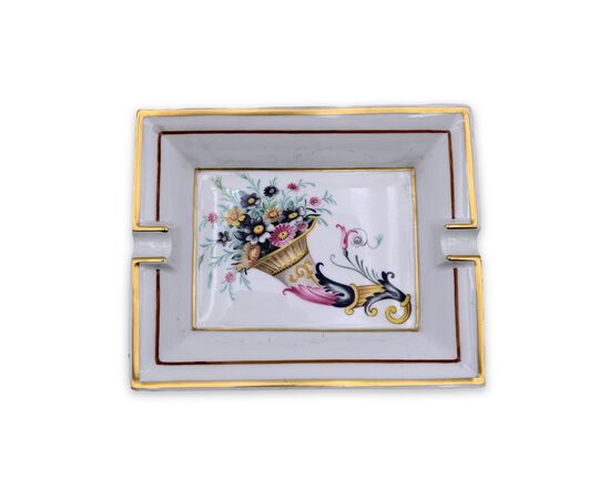 HERMES Posacenere Home Decor Vintage in Altro Col. Bianco Cornucopia M