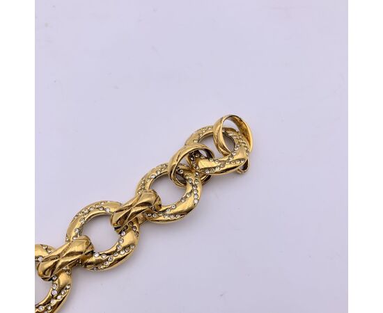 CHANEL Bracciale Vintage in Metallo Col. Oro Matelasse