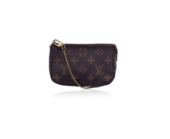 LOUIS VUITTON Pochette in Tela Col. Marrone Pochette Accessoire S