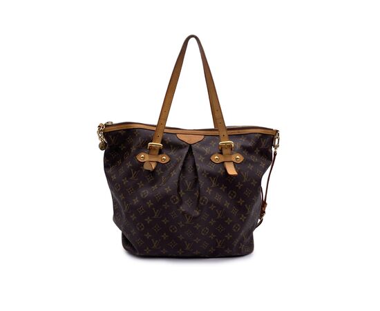 LOUIS VUITTON Borsa Shopper in Tela Col. Marrone Palermo M