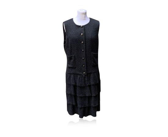 CHANEL Vestito in Cotone Col. Nero La Petite Veste Noire 48