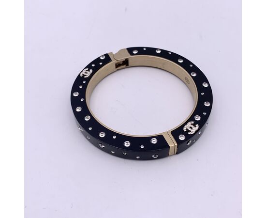 CHANEL Bracciale in Plastica Col. Nero CC