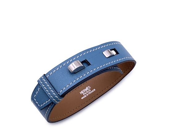 HERMES Bracciale in Pelle Col. Blu