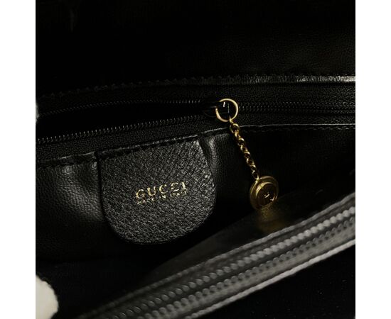 GUCCI Borsa Shopper Vintage in Pelle Col. Nero Diana Bamboo M