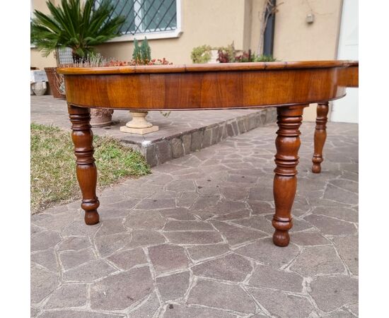 Coppia di consolles Bolognesi in noce del 1850 in patina