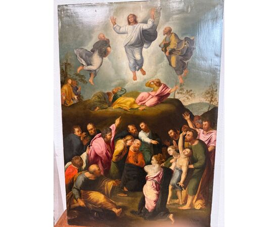 Trasfigurazione  di Cristo , olio su rame 