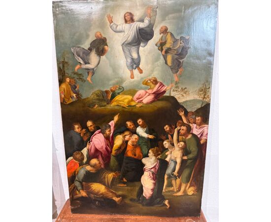 Trasfigurazione  di Cristo , olio su rame 