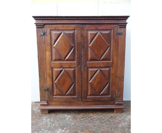 ARMADIO A DUE PORTE RUSTICO DA MONTAGNA EPOCA 700 cm L171xP47xH194