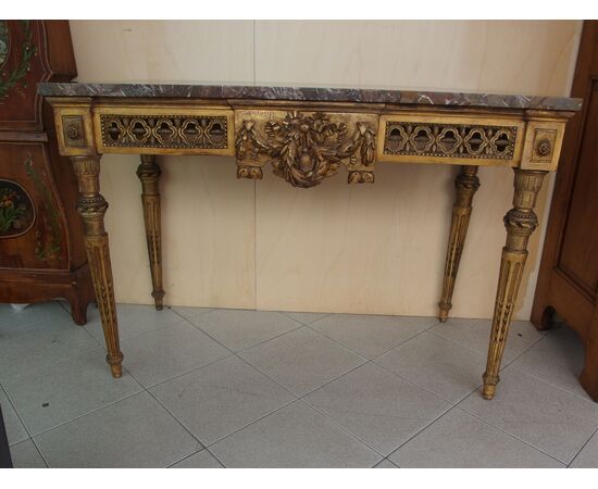 CONSOLE STILE LUIGI XVI EPOCA 700 cm L130x63xH90