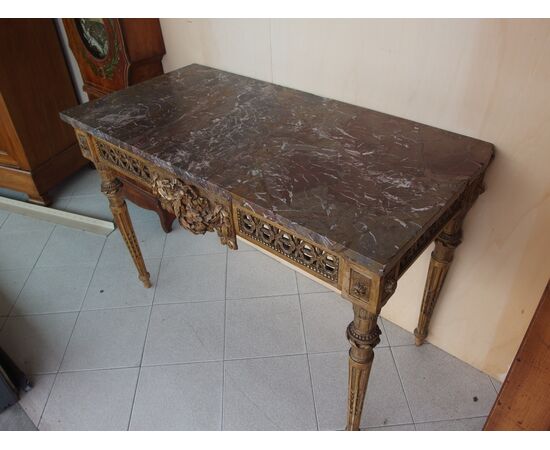 CONSOLE STILE LUIGI XVI EPOCA 700 cm L130x63xH90