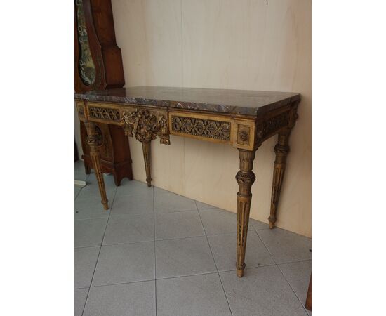 CONSOLE STILE LUIGI XVI EPOCA 700 cm L130x63xH90