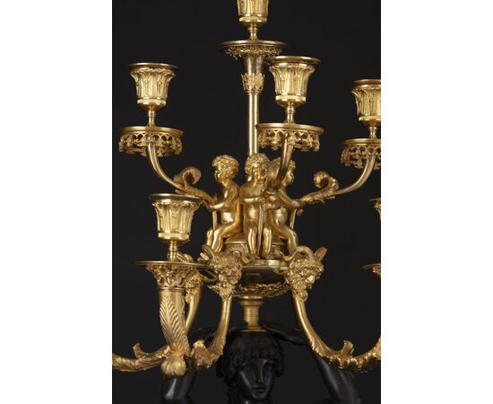 Coppia di candelabri stile Impero