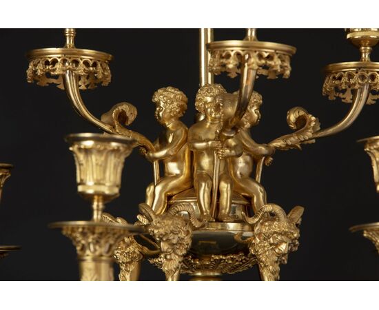 Coppia di candelabri stile Impero