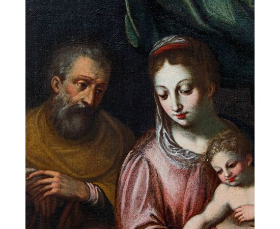 Ambito di Prospero Fontana (Bologna, 1512 – Bologna, 1597), Sacra famiglia con San Giovannino