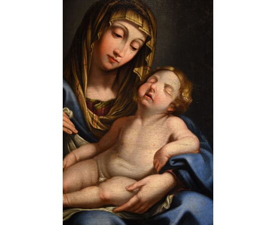 Madonna con il bambino dormiente, Giovan Battista Salvi detto "il Sassoferrato" (1609 - 1685) Cerchia/bottega