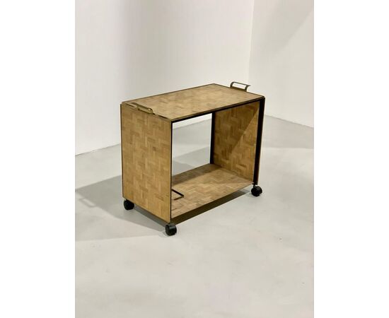 Willy Rizzo Bamboo & Brass Trolley, 1970s