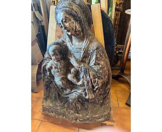 Stucco fiorentino Madonna con Bambino