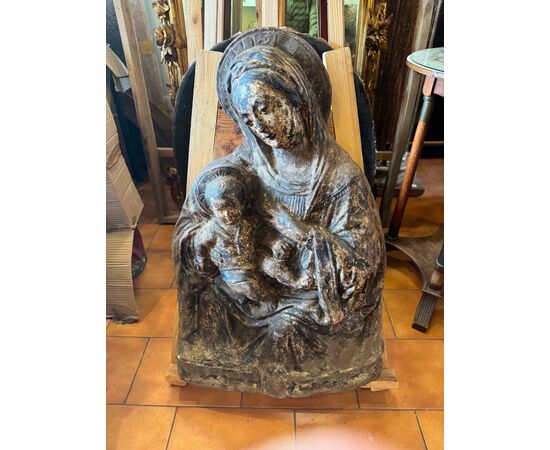 Stucco fiorentino Madonna con Bambino