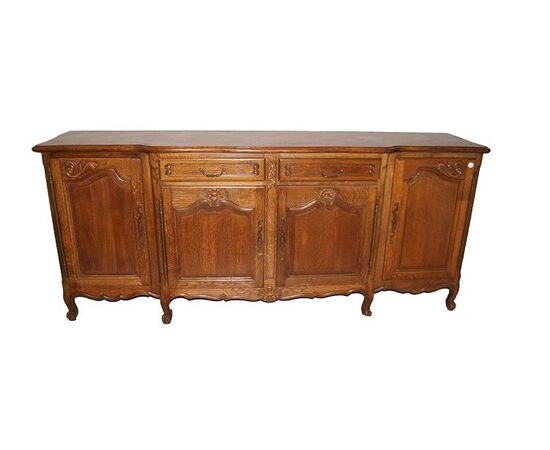 Credenza Provenzale 4 porte riccamente intagliata del 1800