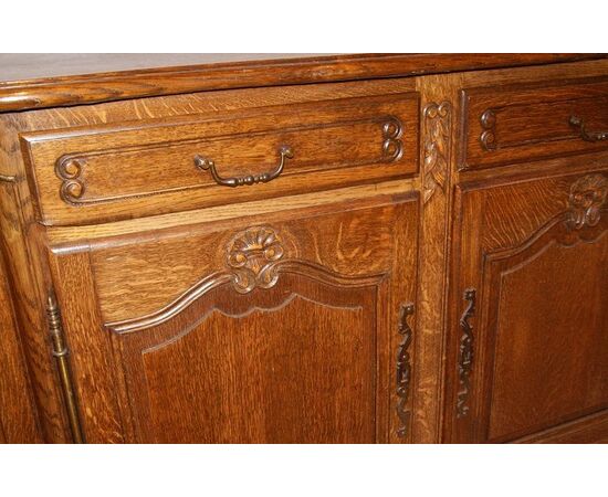 Credenza Provenzale 4 porte riccamente intagliata del 1800