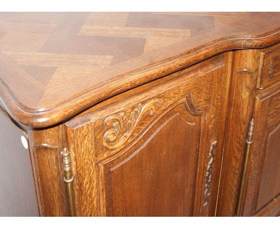 Credenza Provenzale 4 porte riccamente intagliata del 1800