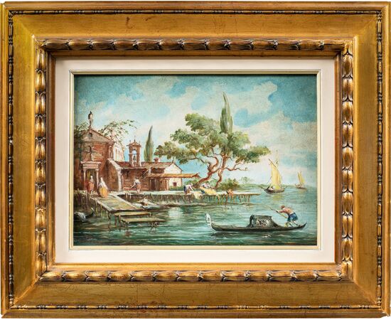Lucia Ponga degli Ancillo (Venezia 1887 - 1966) - Venezia, vedute di fantasia.
