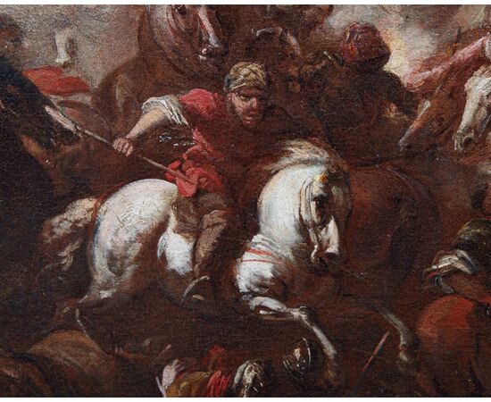 Francesco Monti, detto il Brescianino delle Battaglie (Brescia, 1646 – Piacenza, 1703), Scena di battaglia