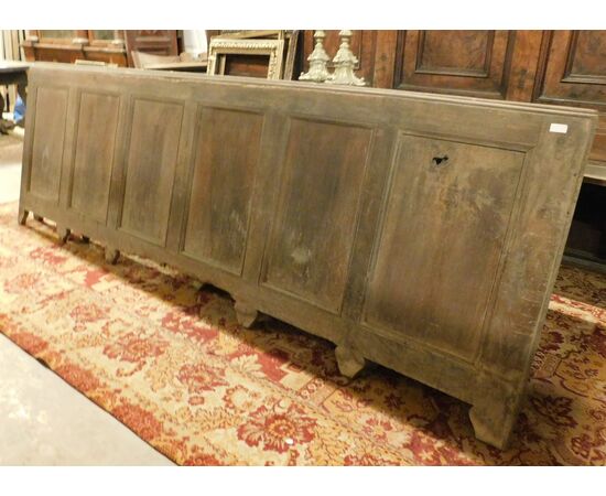 DARB232 - Boiserie in legno, epoca '700, 5,92 metri lineari x H 97