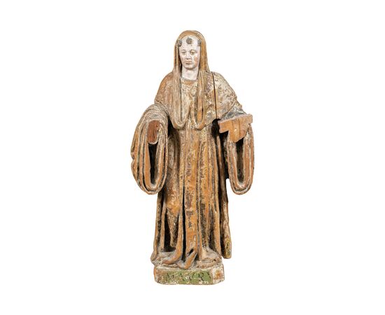 Scultura in legno intagliato - San Mauro. Italia, XVI secolo.