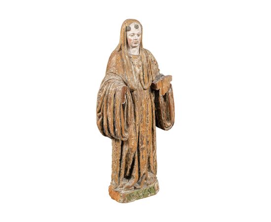 Scultura in legno intagliato - San Mauro. Italia, XVI secolo.