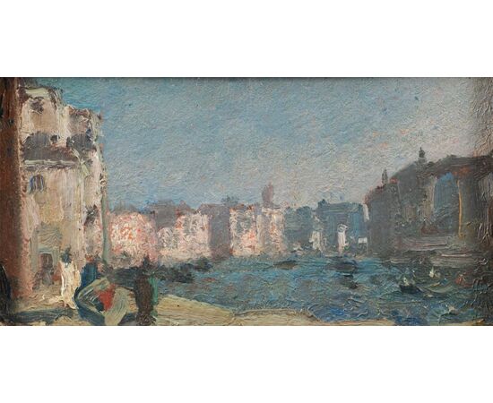 Beppe Ciardi (Venezia 1875 - Quinto di Treviso 1932) - Trittico di vedute venenezia.