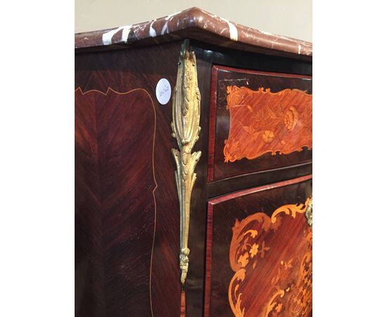 Secretaire transizione del 1800 francese in palissandro e bois de violette