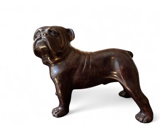 Cane Bulldog in bronzo