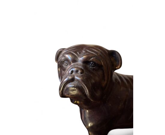 Cane Bulldog in bronzo