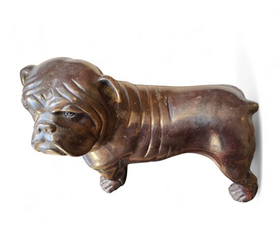 Cane Bulldog in bronzo