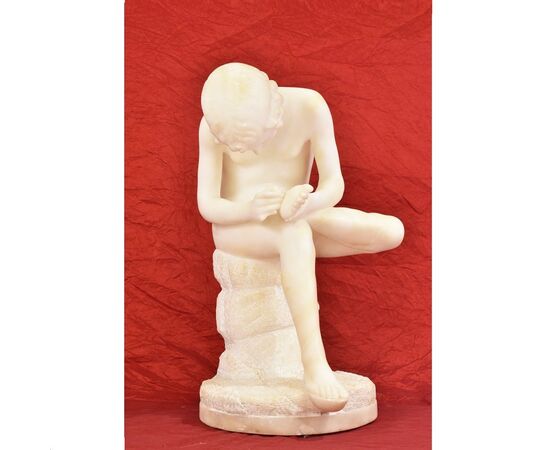 ALABASTER SCULPTURES, SPINARIO, END OF 800. (STAL04)     