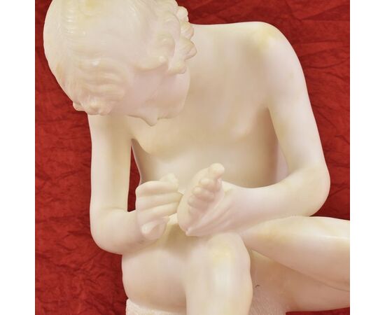 ALABASTER SCULPTURES, SPINARIO, END OF 800. (STAL04)     
