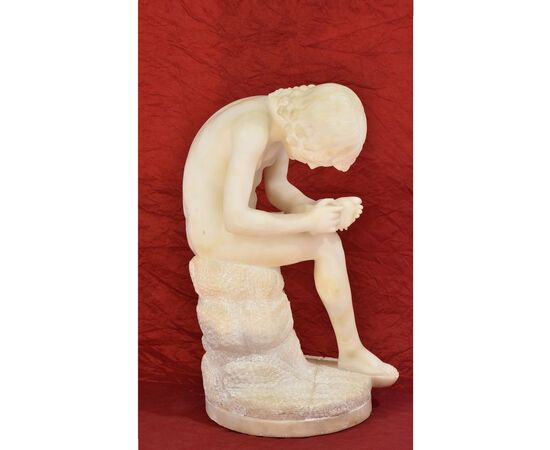 ALABASTER SCULPTURES, SPINARIO, END OF 800. (STAL04)     
