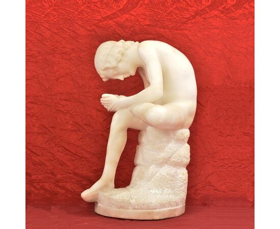 ALABASTER SCULPTURES, SPINARIO, END OF 800. (STAL04)     